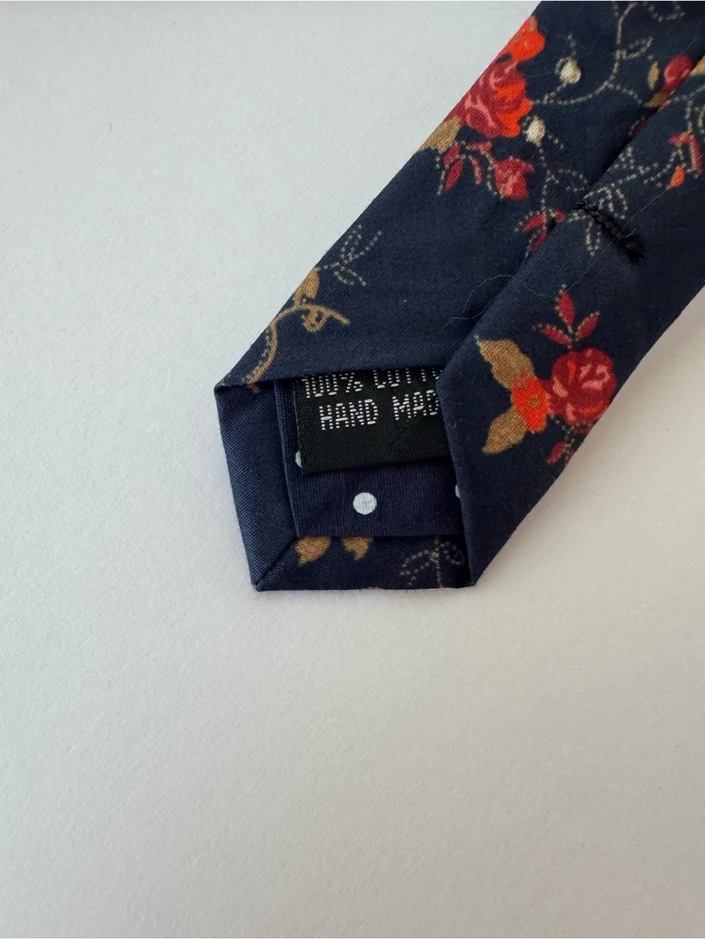 DAZI Men's Cotton Blue multi Floral Neck Tie NWT